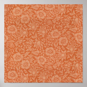 William Morris Malva Blommönster Tapet Design Poster
