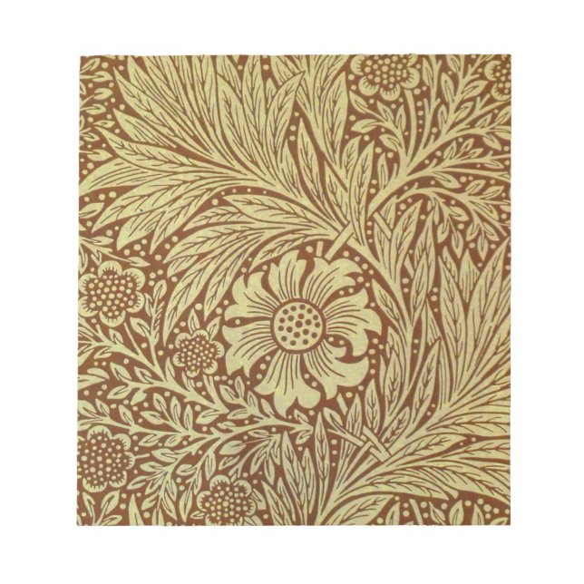 William Morris Marigold Antik Blommönster Anteckningsblock (Framsida)