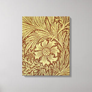 William Morris Marigold Antik Blommönster Canvastryck