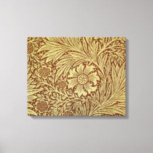 William Morris Marigold Antik Blommönster Canvastryck