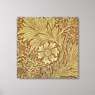 William Morris Marigold Antik Blommönster Canvastryck