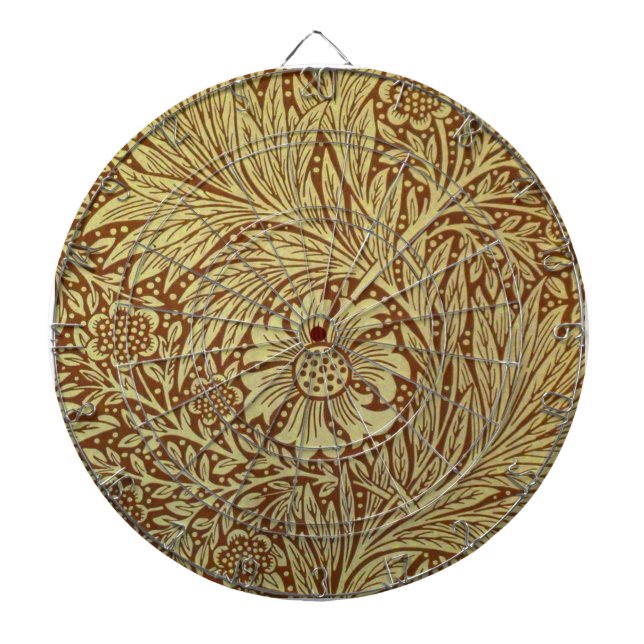 William Morris Marigold Antik Blommönster Darttavla (Framsidan)
