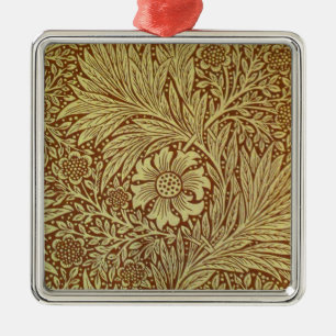 William Morris Marigold Antik Blommönster Julgransprydnad Metall