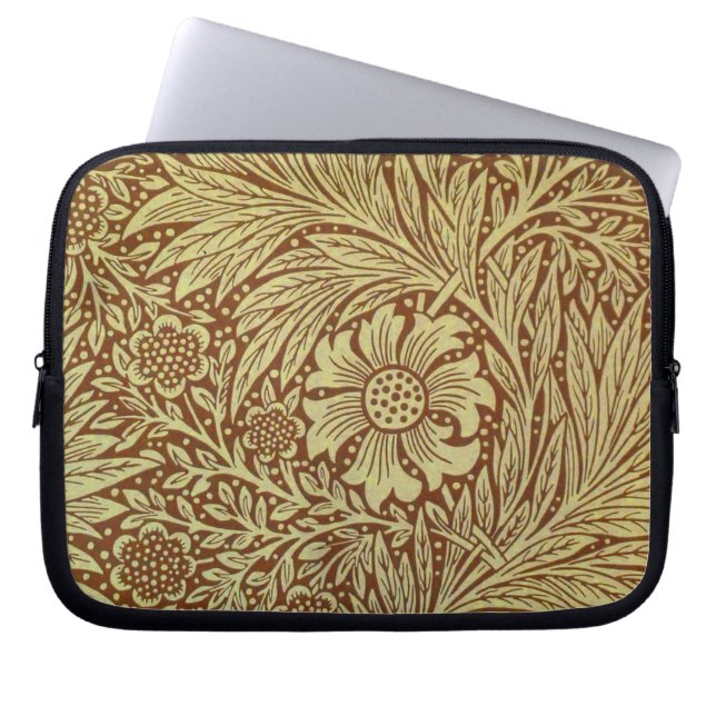 William Morris Marigold Antik Blommönster Laptop Fodral (Framsidan)