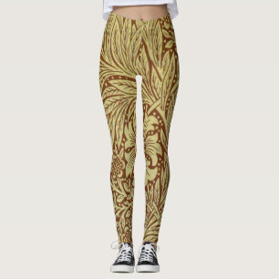 William Morris Marigold Antik Blommönster Leggings
