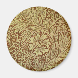William Morris Marigold Antik Blommönster Magnet