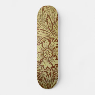 William Morris Marigold Antik Blommönster Skateboard Bräda 21,5 Cm