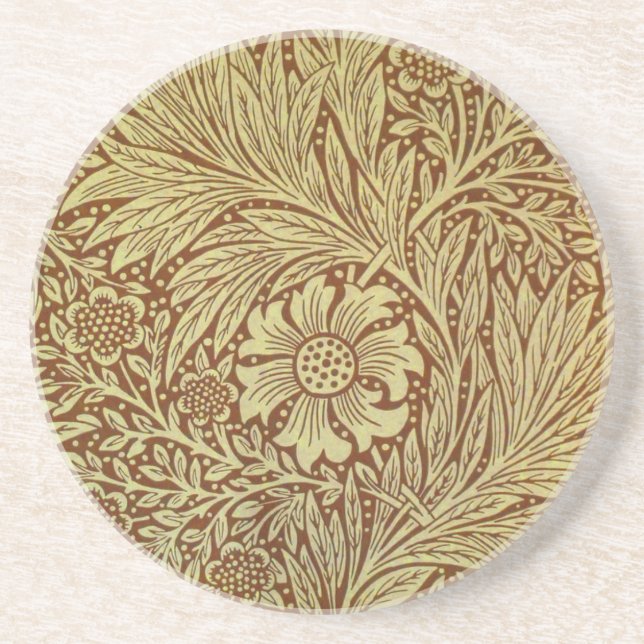 William Morris Marigold Antik Blommönster Underlägg (Framsidan)