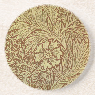 William Morris Marigold Antique Flower Mönster Underlägg