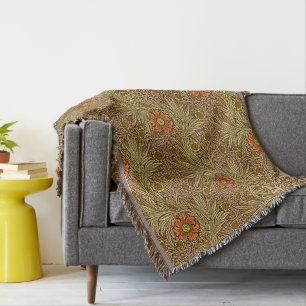 William Morris Marigold, Copper Brown och Orange Filt