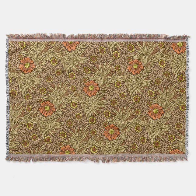 William Morris Marigold, Copper Brown och Orange Filt (Framsidan)