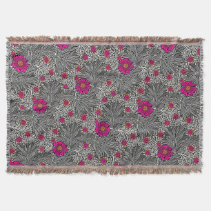 William Morris Marigold, Grått / Grått, och White  Filt