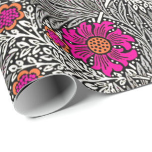 William Morris Marigold, Grått / Grått, och White Presentpapper