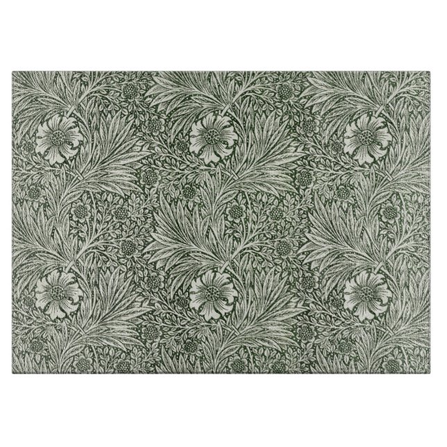 William Morris Marigold Grön Blommig Konsttryck (Framsidan)