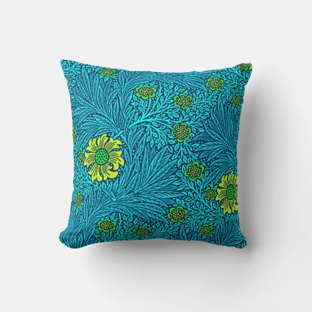 William Morris Marigold, Turcos & Cobalt Blue Kudde (Framsida)