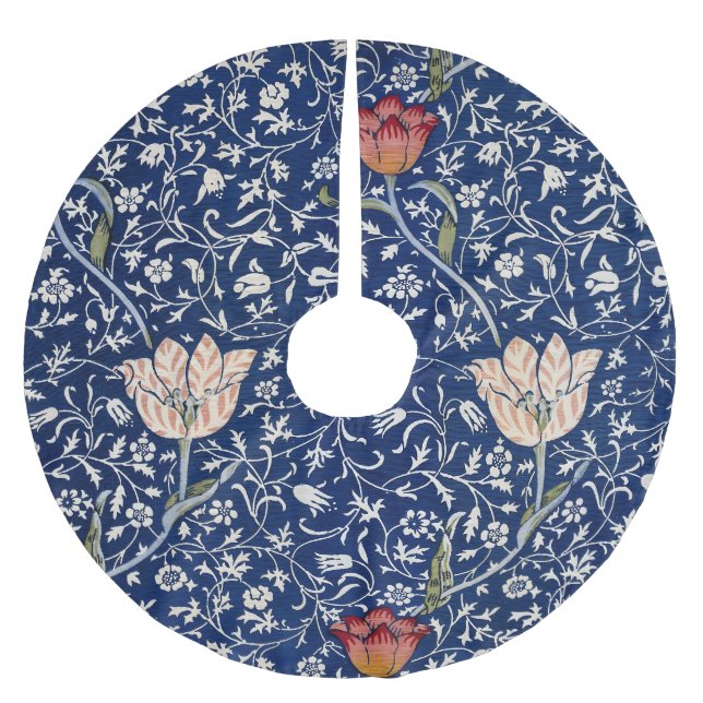 William Morris Medway Blommönster Julgransmatta Borstad Polyester (Framsidan)