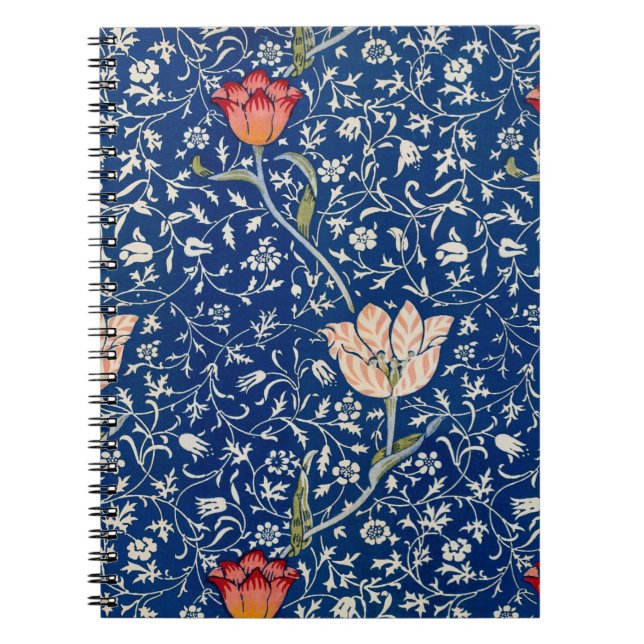 William Morris Medway Blue Blommigt Anteckningsbok (Framsidan)