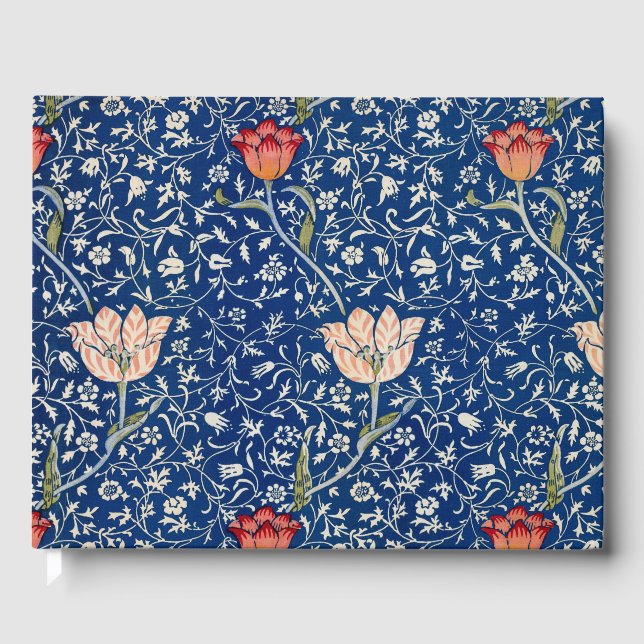 William Morris Medway Blue Blommigt Gästböcker (Framsida)