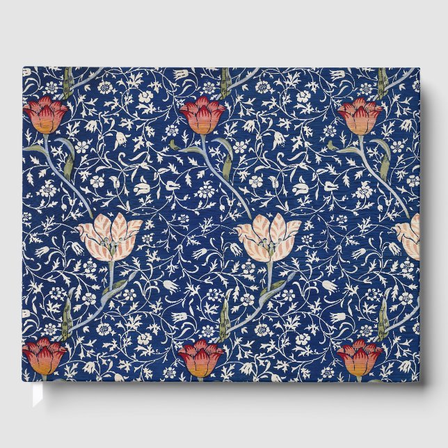 William Morris Medway Blue Blommigt Gästböcker (Framsida)