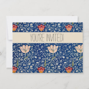 William Morris Medway Blue Blommigt Inbjudningar