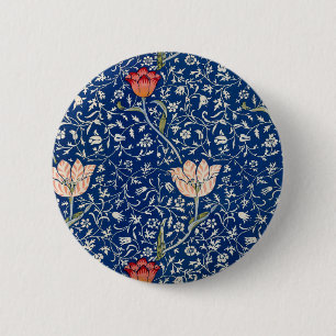 William Morris Medway Blue Blommigt Knapp