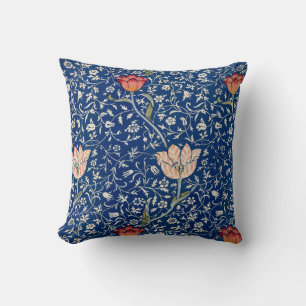 William Morris Medway Blue Blommigt Kudde