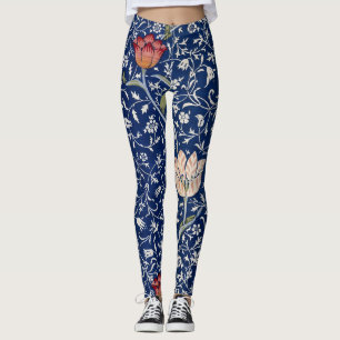William Morris Medway Blue Blommigt Leggings