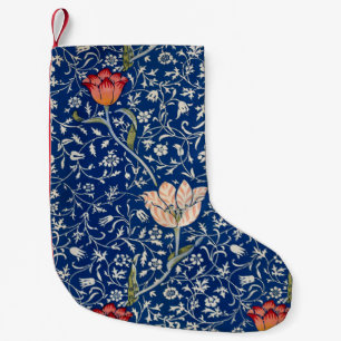 William Morris Medway Blue Blommigt Liten Julstrumpa