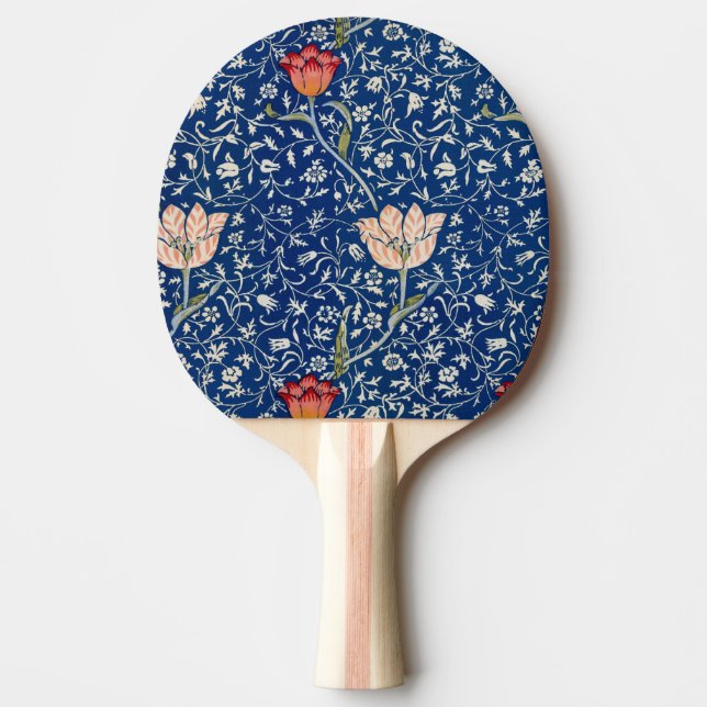 William Morris Medway Blue Blommigt Pingisracket (Framsidan)