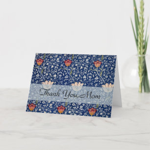 William Morris Medway Blue Blommigt Tack Kort