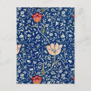 William Morris Medway Blue Blommigt Vykort