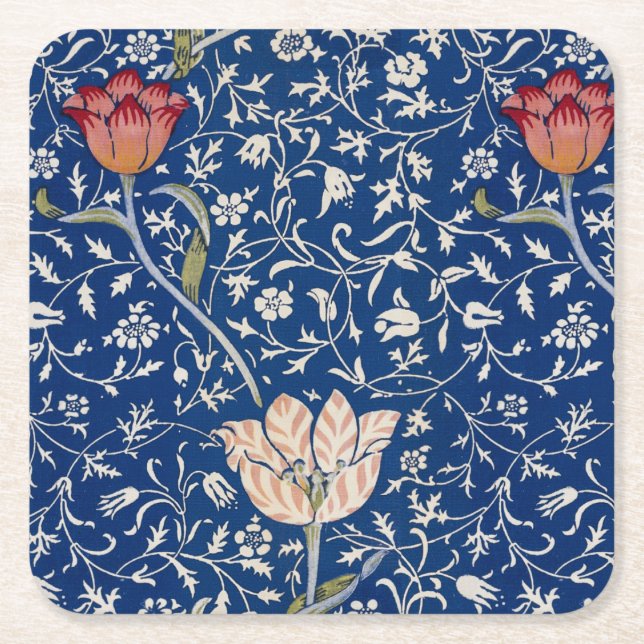 William Morris Medway-mönster Underlägg Papper Kvadrat (Framsidan)