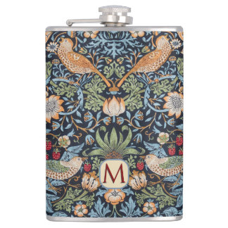 William Morris Monogram Strawberry Thief  Fickplunta