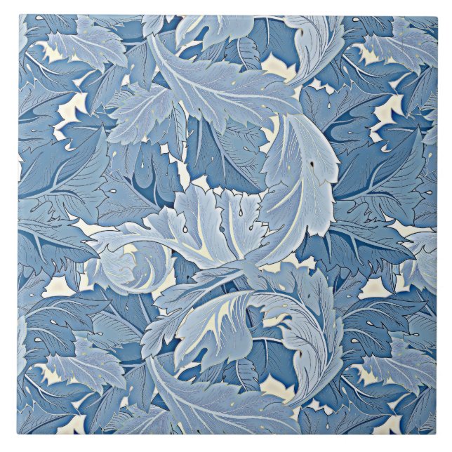 William Morris mönster, Blomsterträdgård Kakelplatta (Framsidan)