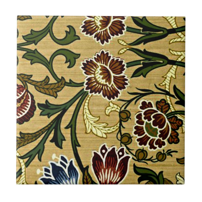 William Morris Mönster, Brocade Kakelplatta (Framsidan)