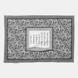 William Morris mönster- och Quotationelegant Kökshandduk