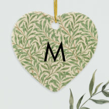 William Morris Mönstrad Pilargren Monogram