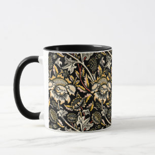 William Morris mörk blom- arabesque Mugg