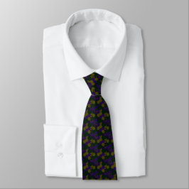 William Morris Mörk Hex Mesh Satin Necktie Slips