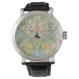 William Morris Myrtle Blomma Blommig Botanisk Armbandsur