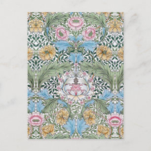 William Morris Myrtle Blommönster Postcard Vykort