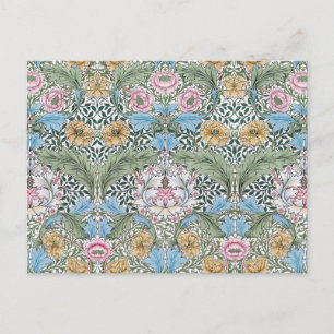 William Morris Myrtle Blommönster Postcard Vykort