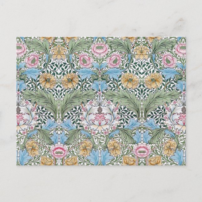William Morris Myrtle Blommönster Postcard Vykort (Framsida)