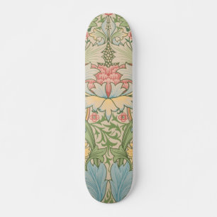 William Morris Myrtle Flower Blommigt Botanical Mini Skateboard Bräda 18,5 Cm