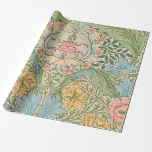 William Morris Myrtle Flower Blommigt Botanical Presentpapper