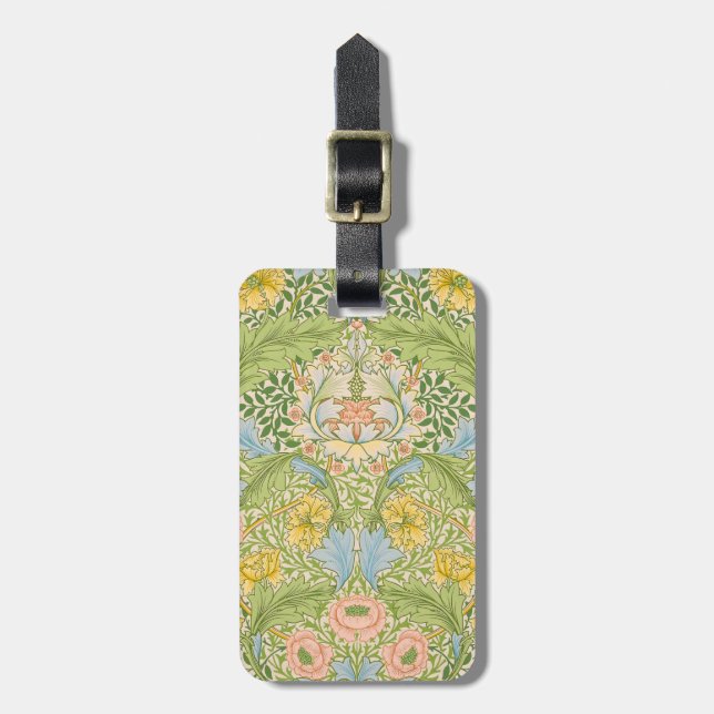 William Morris Myrtle Garden Blommig Klassiker Bagagebricka (Vertikal Framsida)