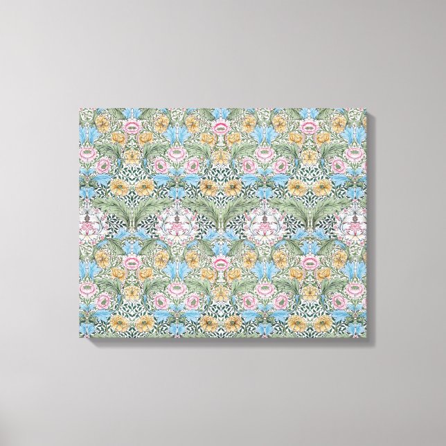 William Morris Myrtle Mönster Wrapped Canvas (Framsida)