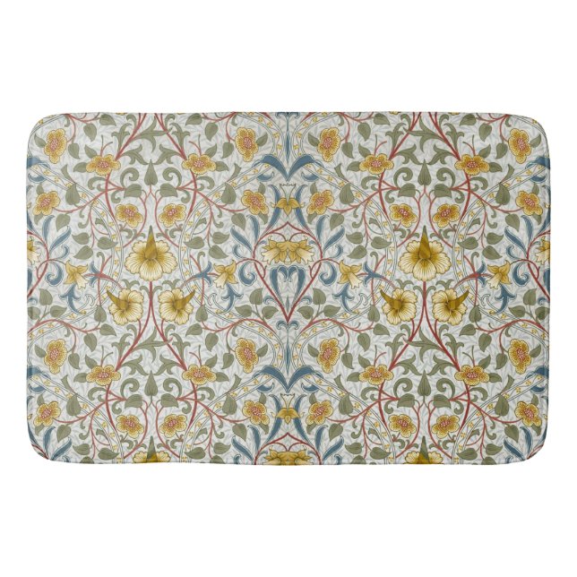 William Morris Narciss Blommönster Badrumsmatta (Framsidan)