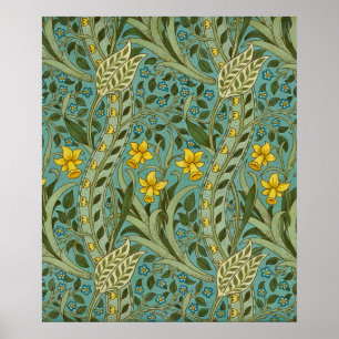 William Morris Narciss Blommönster Klassisk Poster