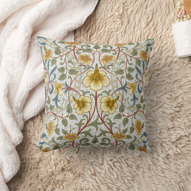 William Morris Narciss Blommönster Kudde (Filt)